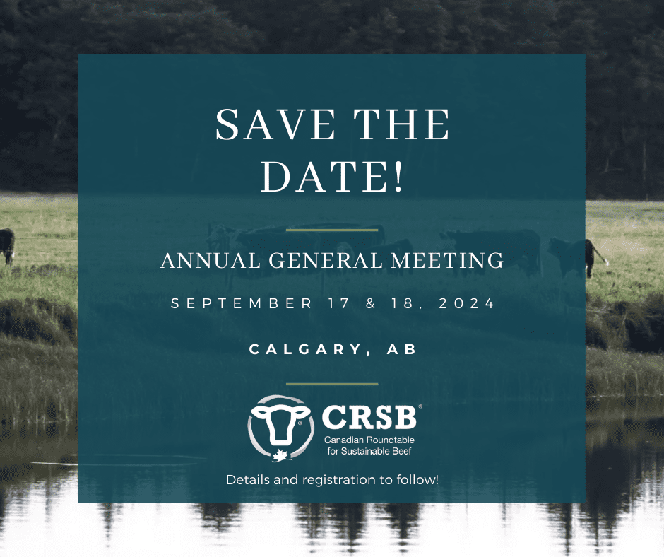 CRSB Annual General Meeting 2024 | Canadian Roundtable For Sustainable Beef